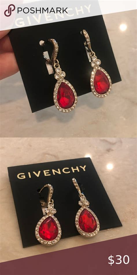 givenchy ruby necklace|Givenchy earrings women.